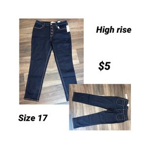 High rise jeans